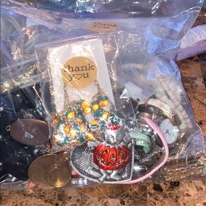 8lb. Bag of crafting and wearable jewelry